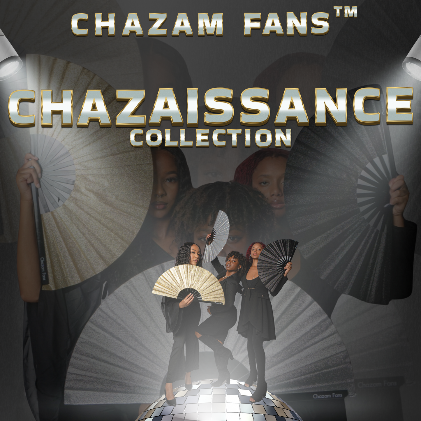 Sparkled Color Luxury Fan By Chazam Fans™