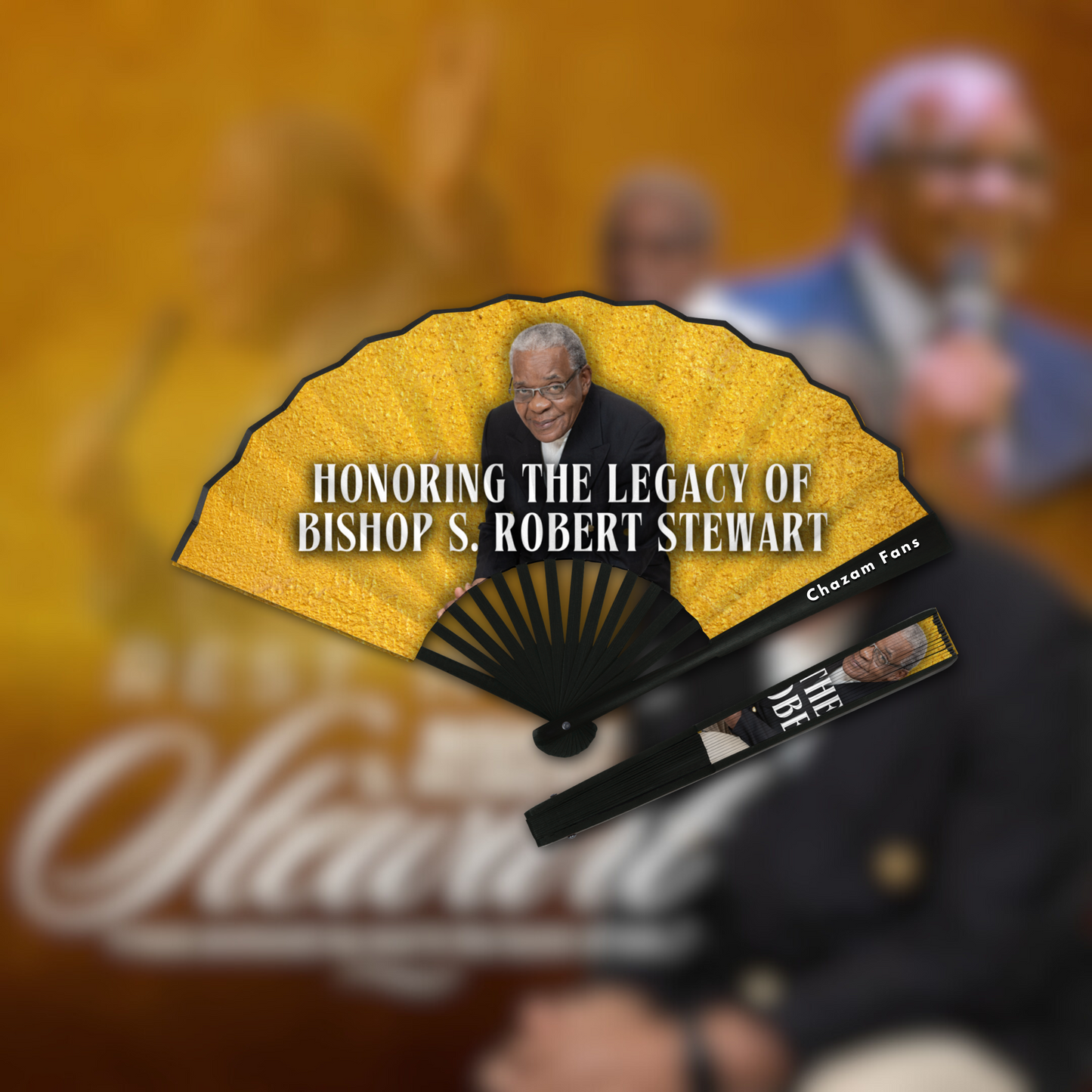 “Bishop Stewart’s Legacy” MINI Chazam Fan