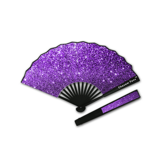 “MOVE” Purple Sparkles Chazam Fan