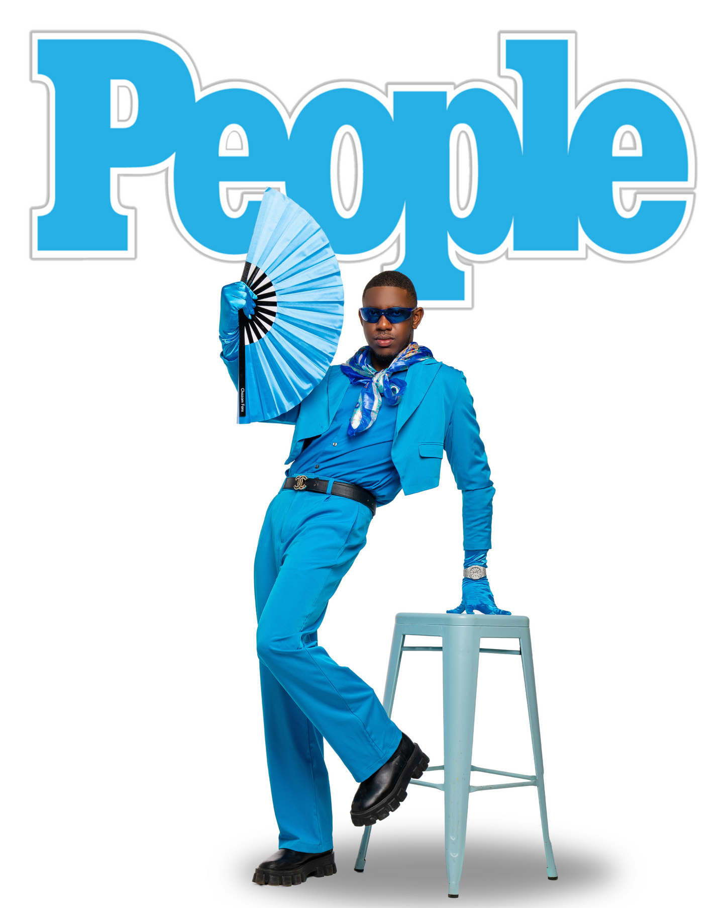 “People’s Baby Blue” Chazam Fan